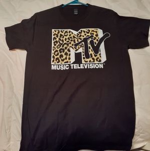 New MTV medium leopard print t-shirt brand new